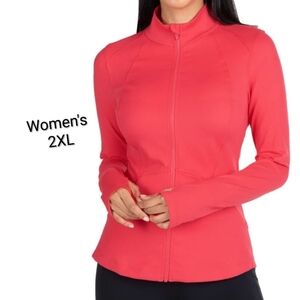 🟢New 2XL Women's Spyder Active Yoga Fill Zip Jacket